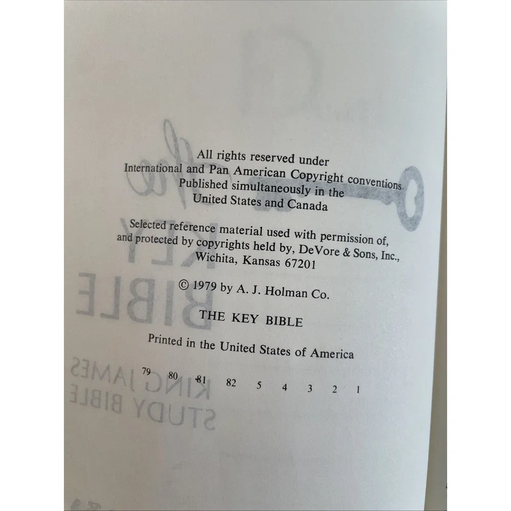 N/A key bible